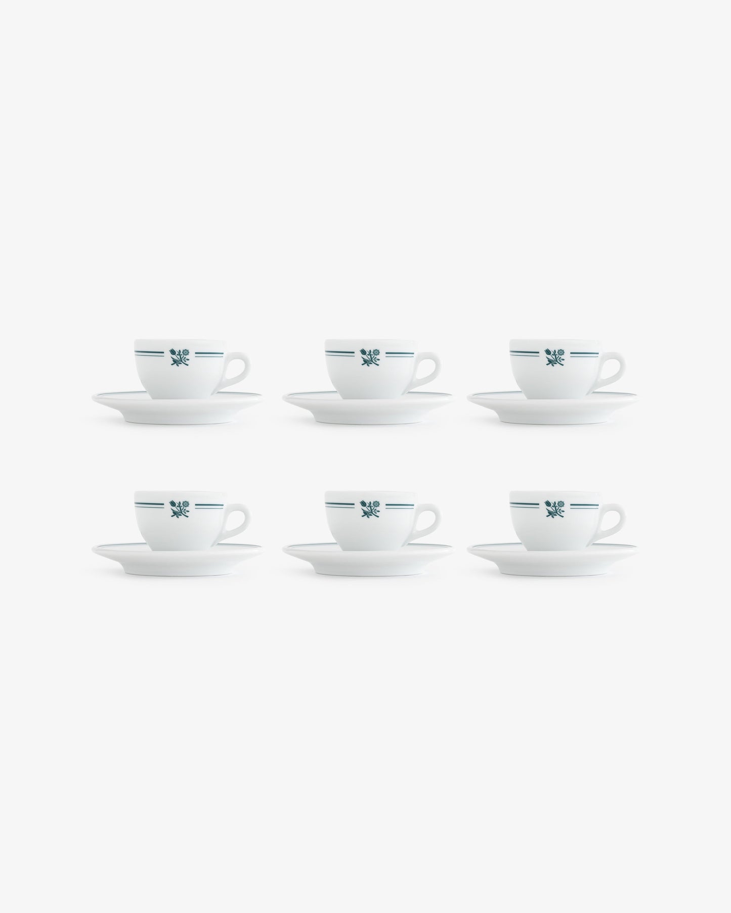 Café Leon Dore Espresso Cup & Saucer (Set of 6) - Aimé Leon Dore Accessories