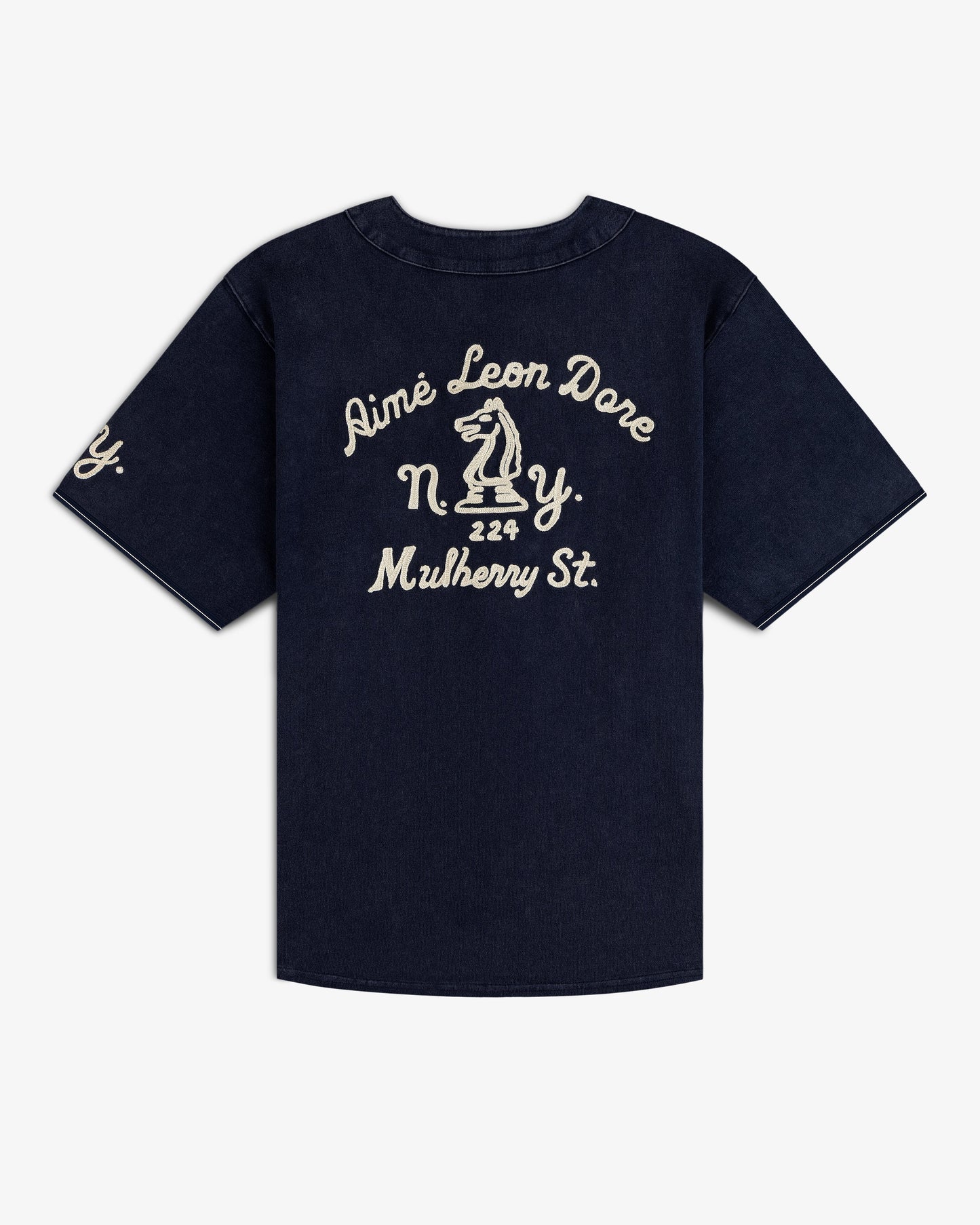 Mulberry Chainstitch Baseball Jersey - Aimé Leon Dore Clothing