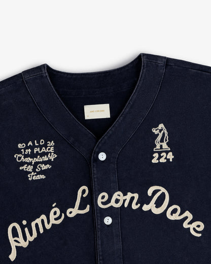 Mulberry Chainstitch Baseball Jersey - Aimé Leon Dore Clothing