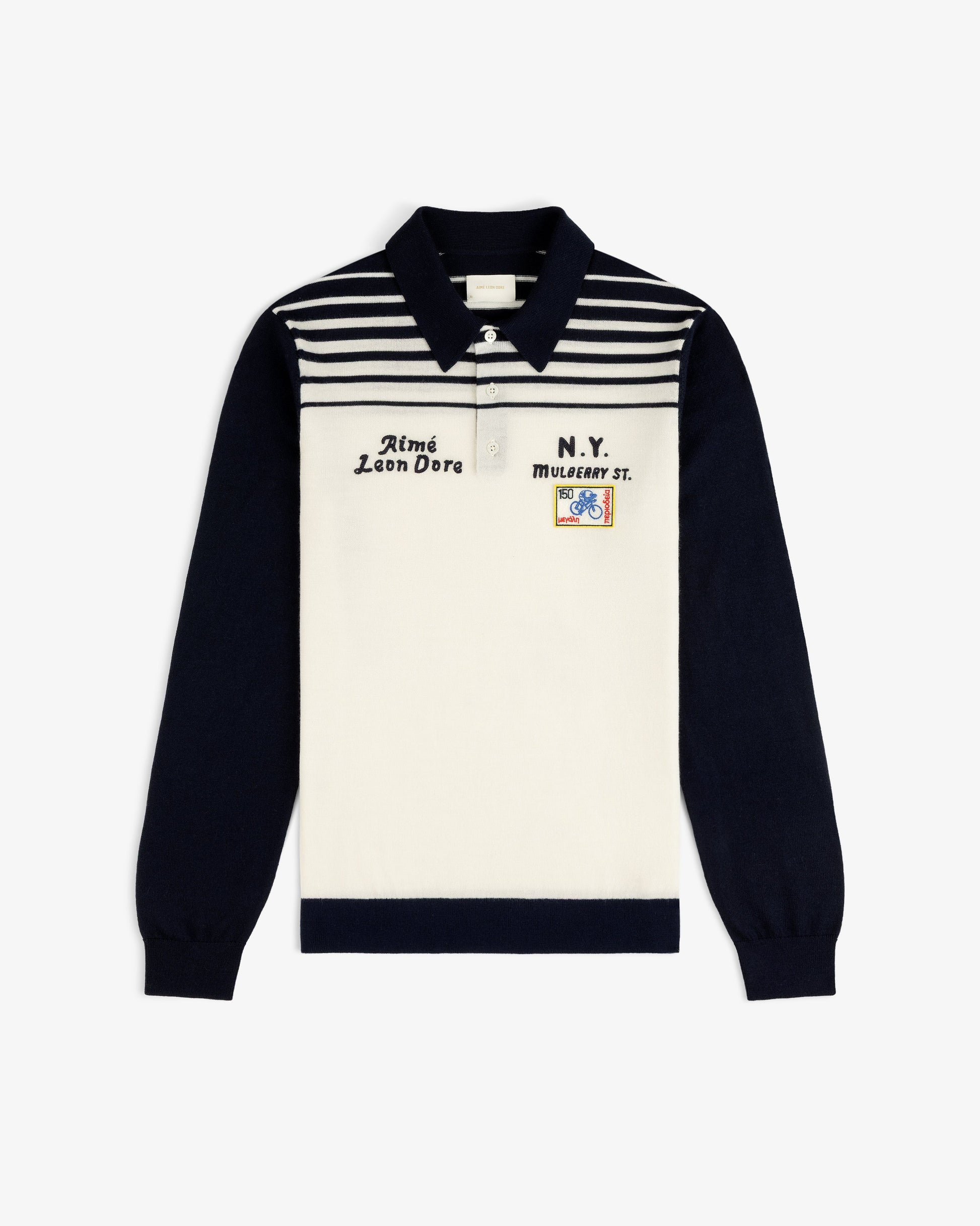 Merino Wool Knit Cycling Polo - Aimé Leon Dore Clothing