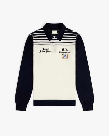 Merino Wool Knit Cycling Polo - Aimé Leon Dore Clothing