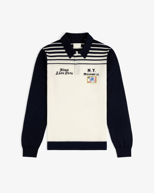 Merino Wool Knit Cycling Polo - Aimé Leon Dore Clothing