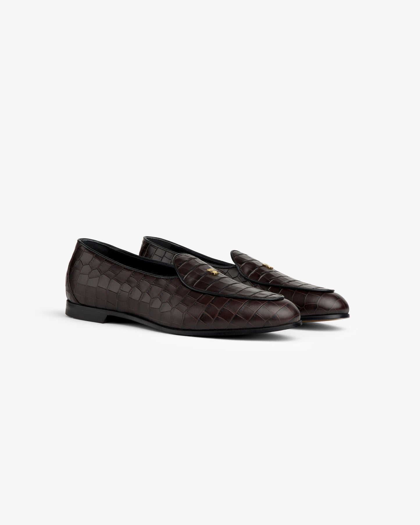 Croc-Embossed Crest Salóni Loafer - Aimé Leon Dore Footwear