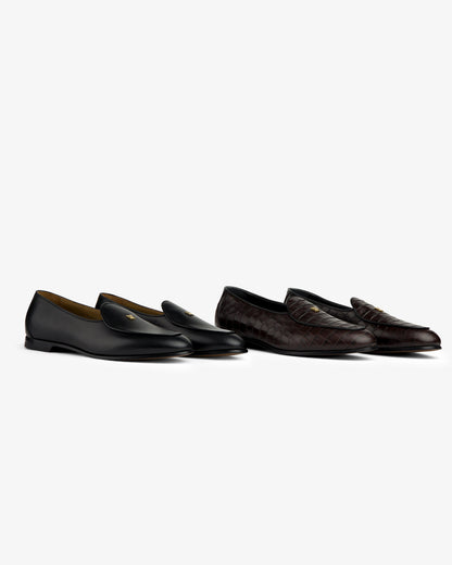 Croc-Embossed Crest Salóni Loafer - Aimé Leon Dore Footwear