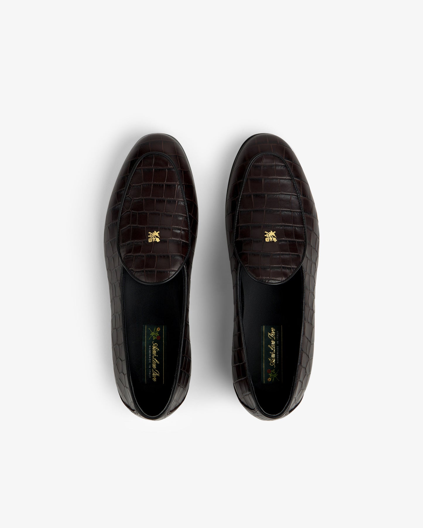Croc-Embossed Crest Salóni Loafer - Aimé Leon Dore Footwear