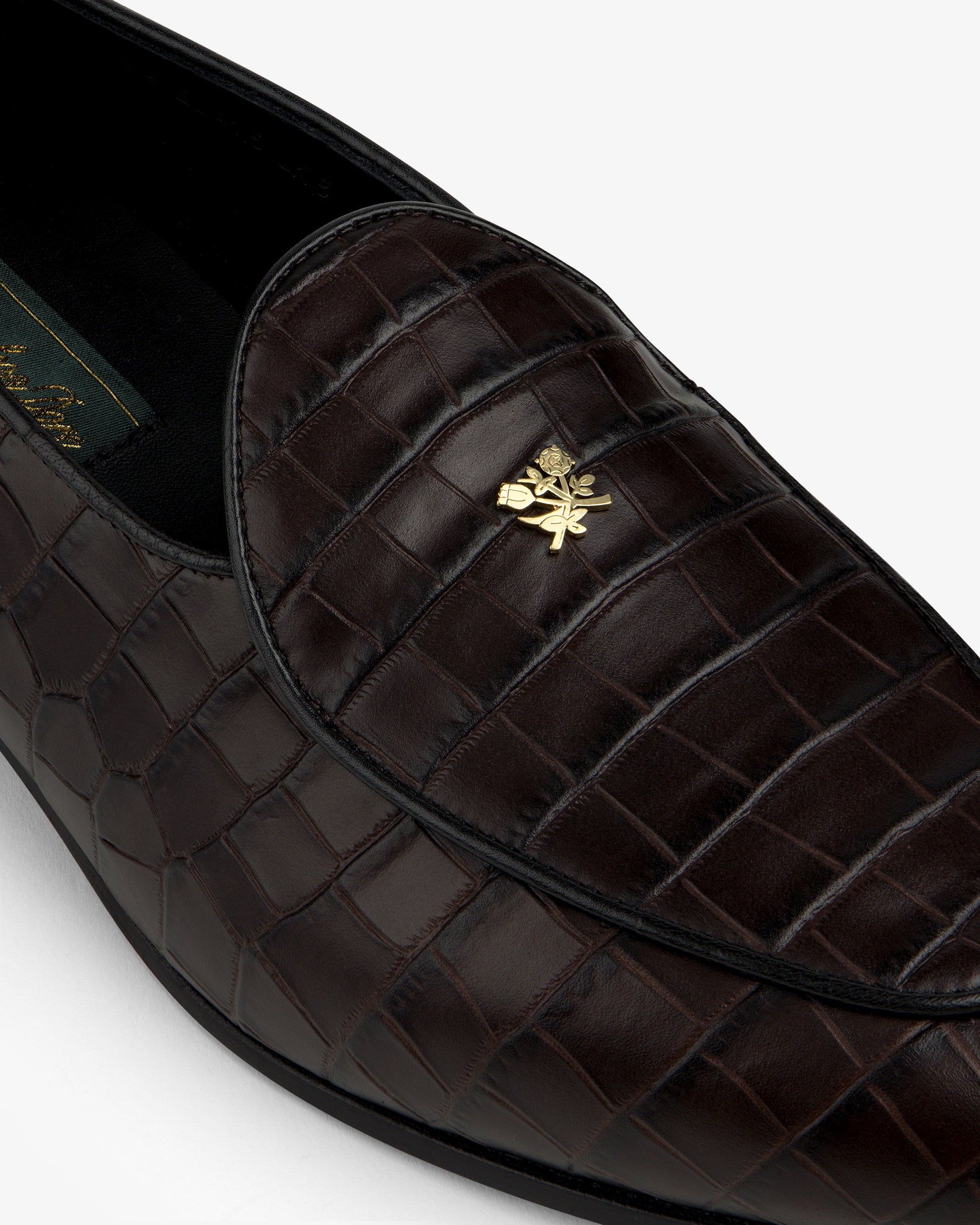 Croc-Embossed Crest Salóni Loafer - Aimé Leon Dore Footwear