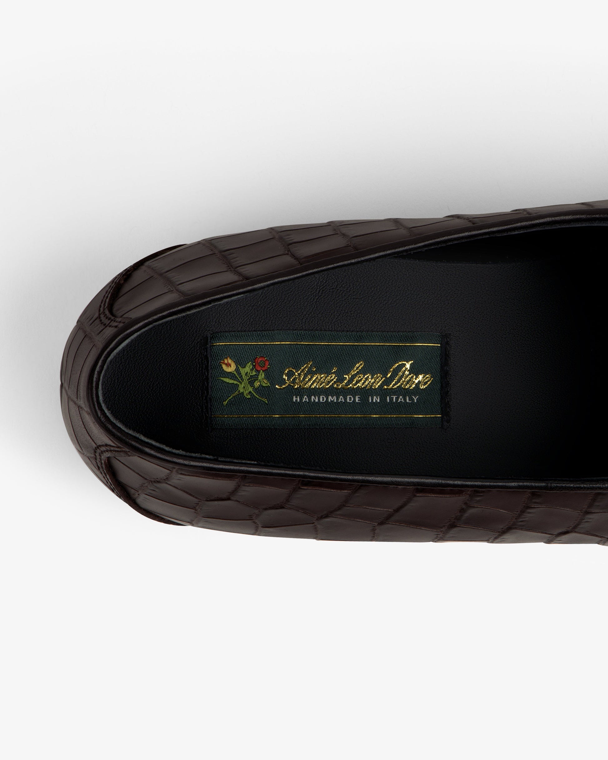 Croc-Embossed Crest Salóni Loafer - Aimé Leon Dore Footwear