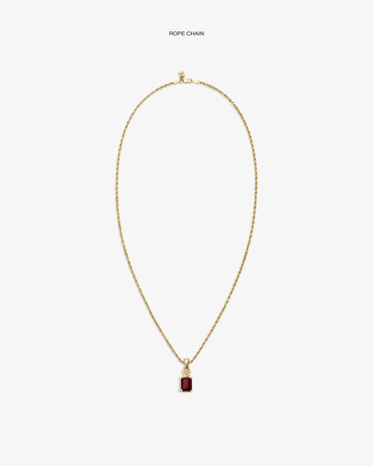 14Kt Gold Crest Gemstone Pendant - Aimé Leon Dore Jewelry