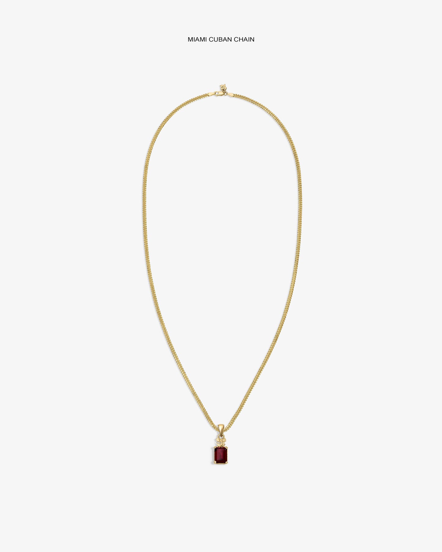14Kt Gold Crest Gemstone Pendant - Aimé Leon Dore Jewelry