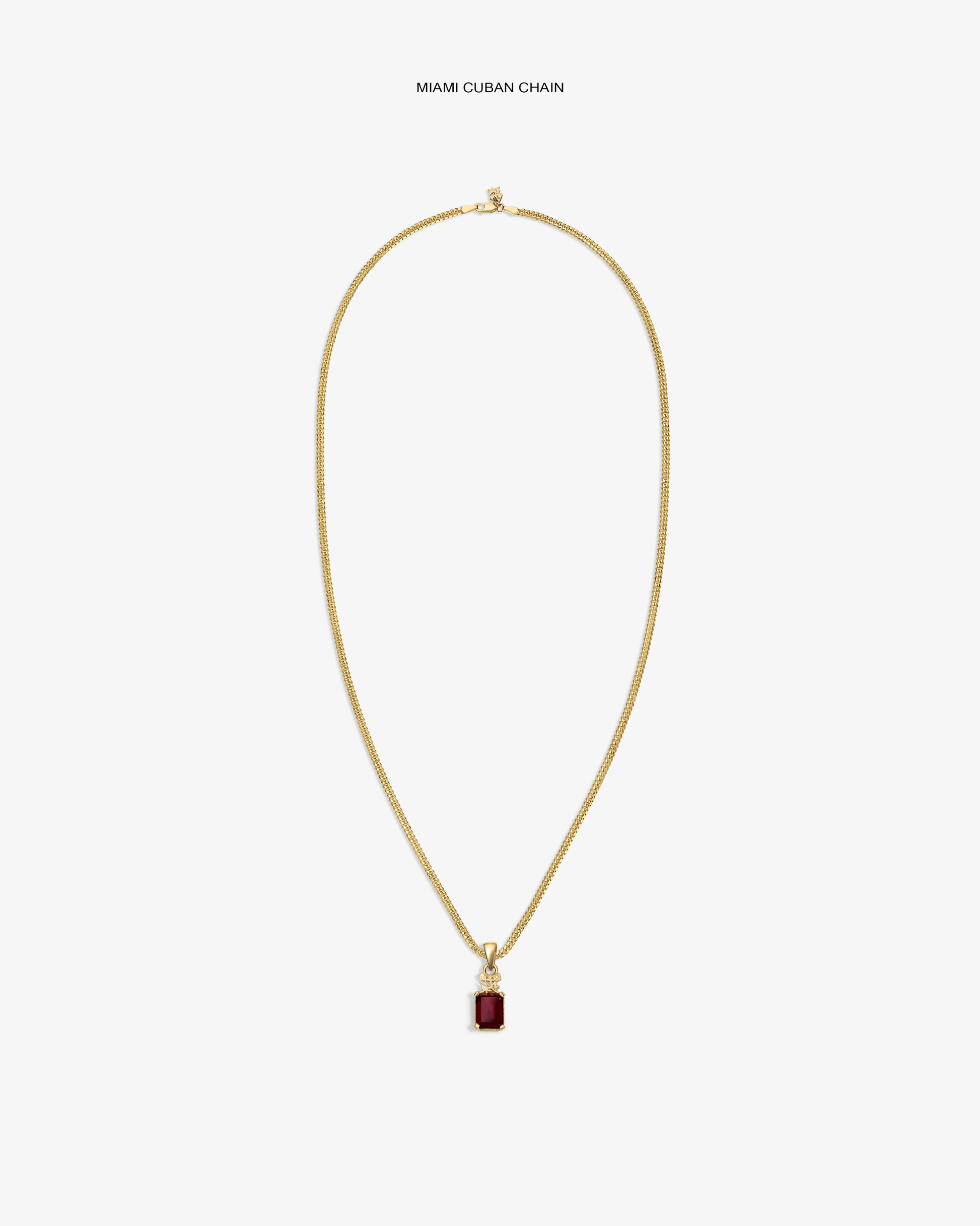 14Kt Gold Crest Gemstone Pendant - Aimé Leon Dore Jewelry