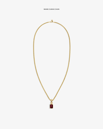 14Kt Gold Crest Gemstone Pendant - Aimé Leon Dore Jewelry