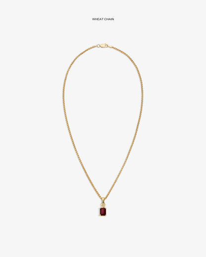 14Kt Gold Crest Gemstone Pendant - Aimé Leon Dore Jewelry