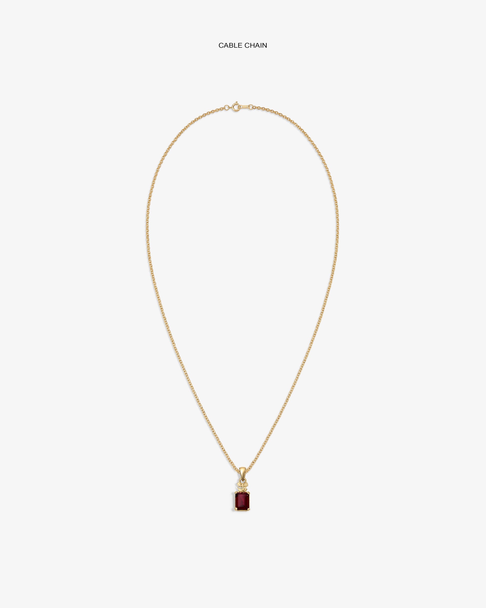 14Kt Gold Crest Gemstone Pendant - Aimé Leon Dore Jewelry
