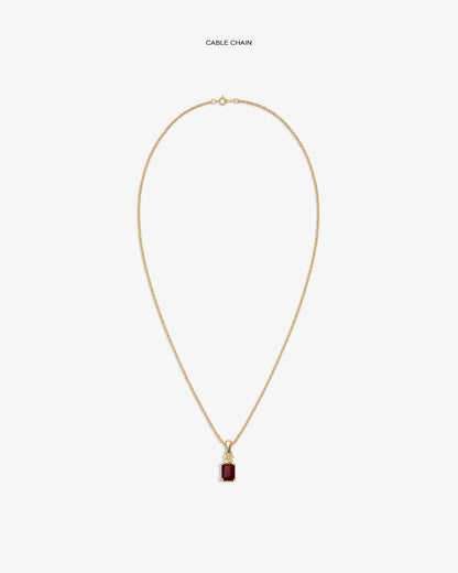 14Kt Gold Crest Gemstone Pendant - Aimé Leon Dore Jewelry