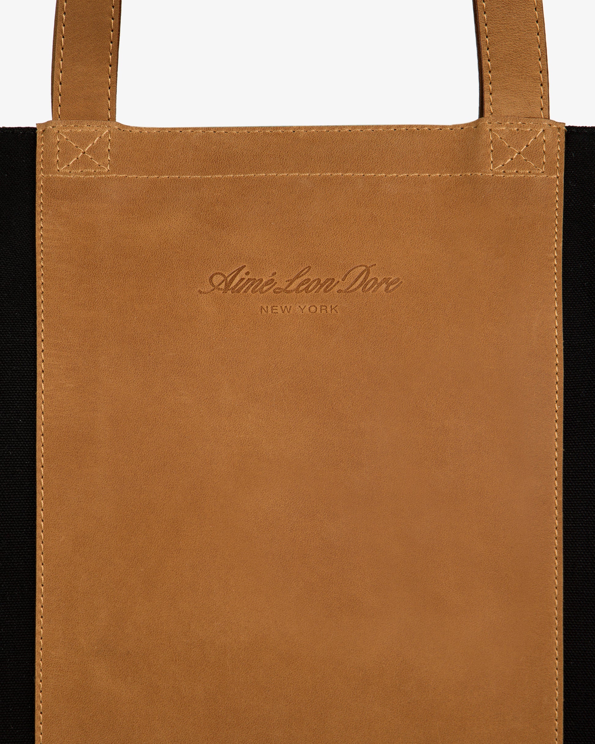 Leather Canvas Zip Tote - Aimé Leon Dore Accessories