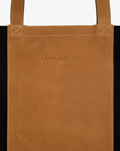 Leather Canvas Zip Tote - Aimé Leon Dore Accessories