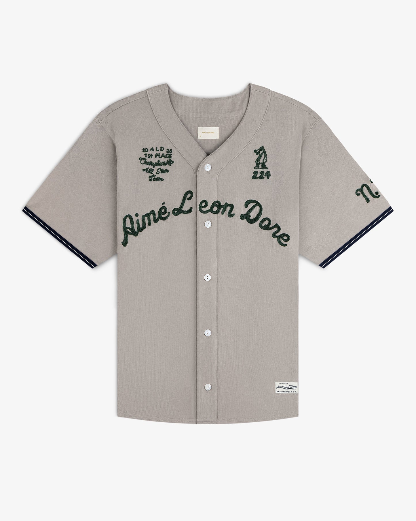 Mulberry Chainstitch Baseball Jersey - Aimé Leon Dore Clothing