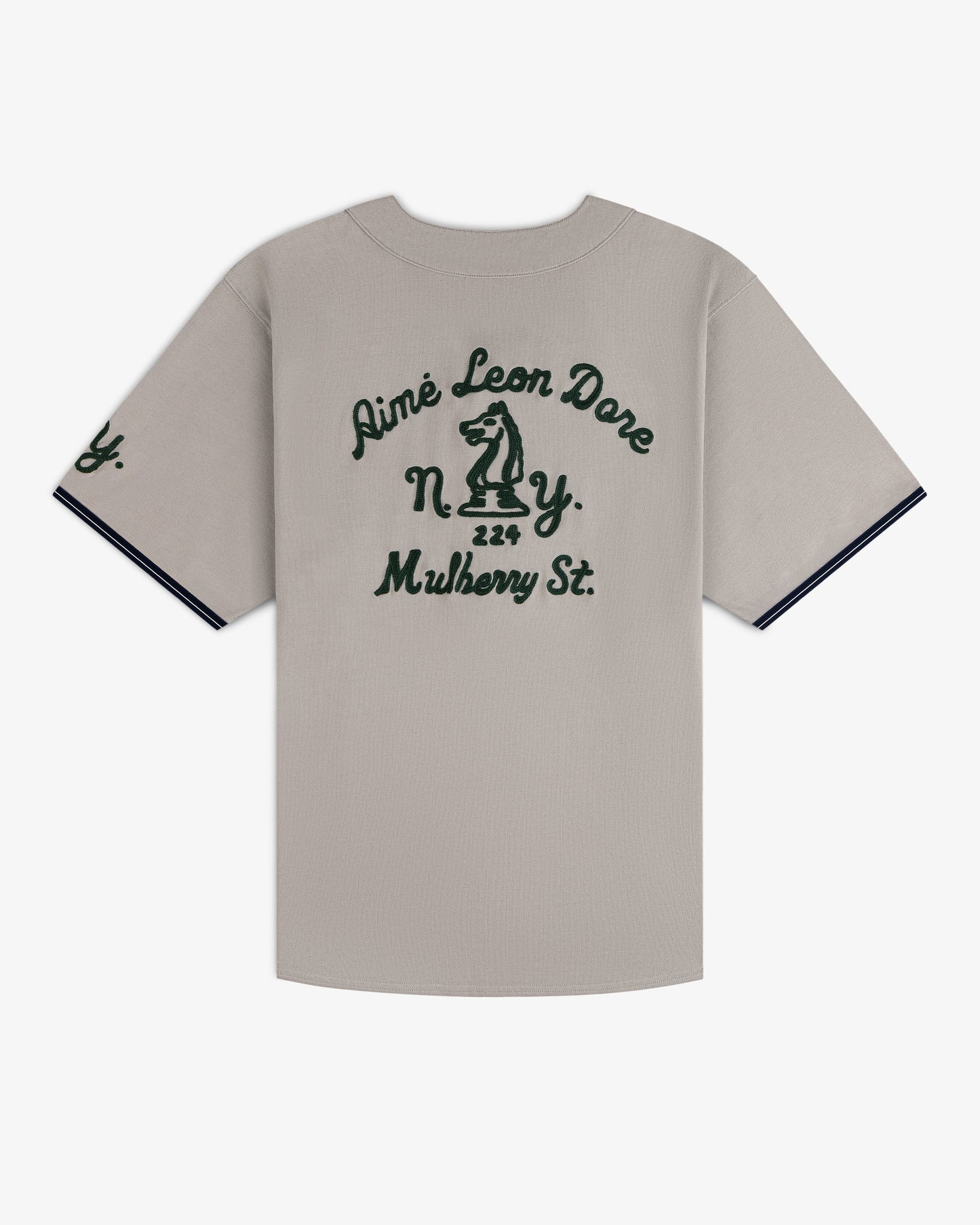 Mulberry Chainstitch Baseball Jersey - Aimé Leon Dore Clothing