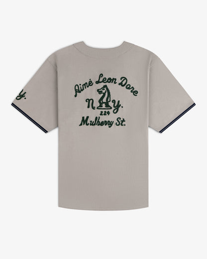 Mulberry Chainstitch Baseball Jersey - Aimé Leon Dore Clothing