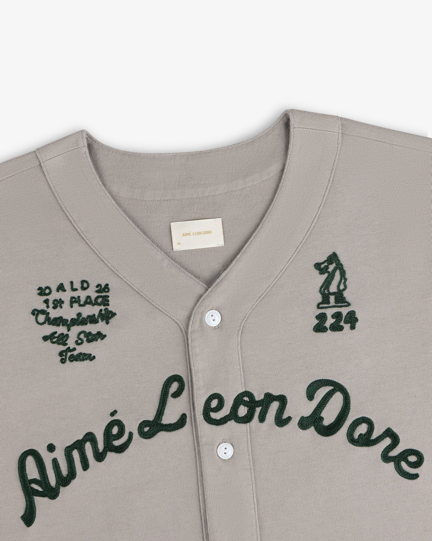 Mulberry Chainstitch Baseball Jersey - Aimé Leon Dore Clothing