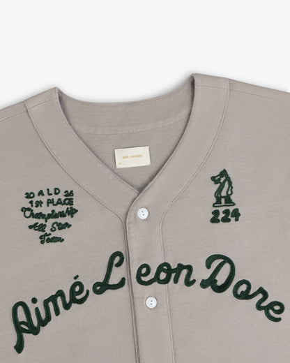 Mulberry Chainstitch Baseball Jersey - Aimé Leon Dore Clothing