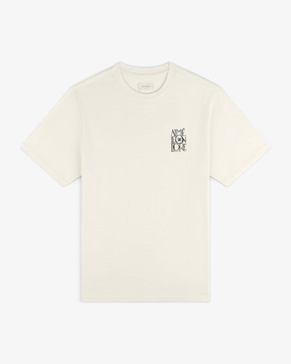 Stacked Logo Slub Tee - Aimé Leon Dore Clothing