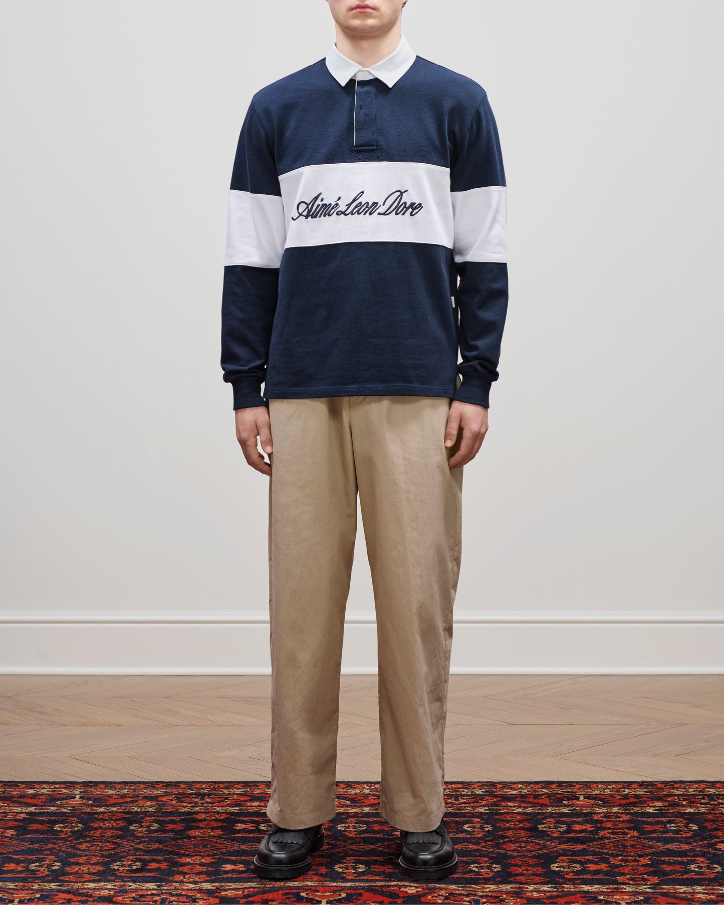 Script Paneled Rugby - Aimé Leon Dore Clothing