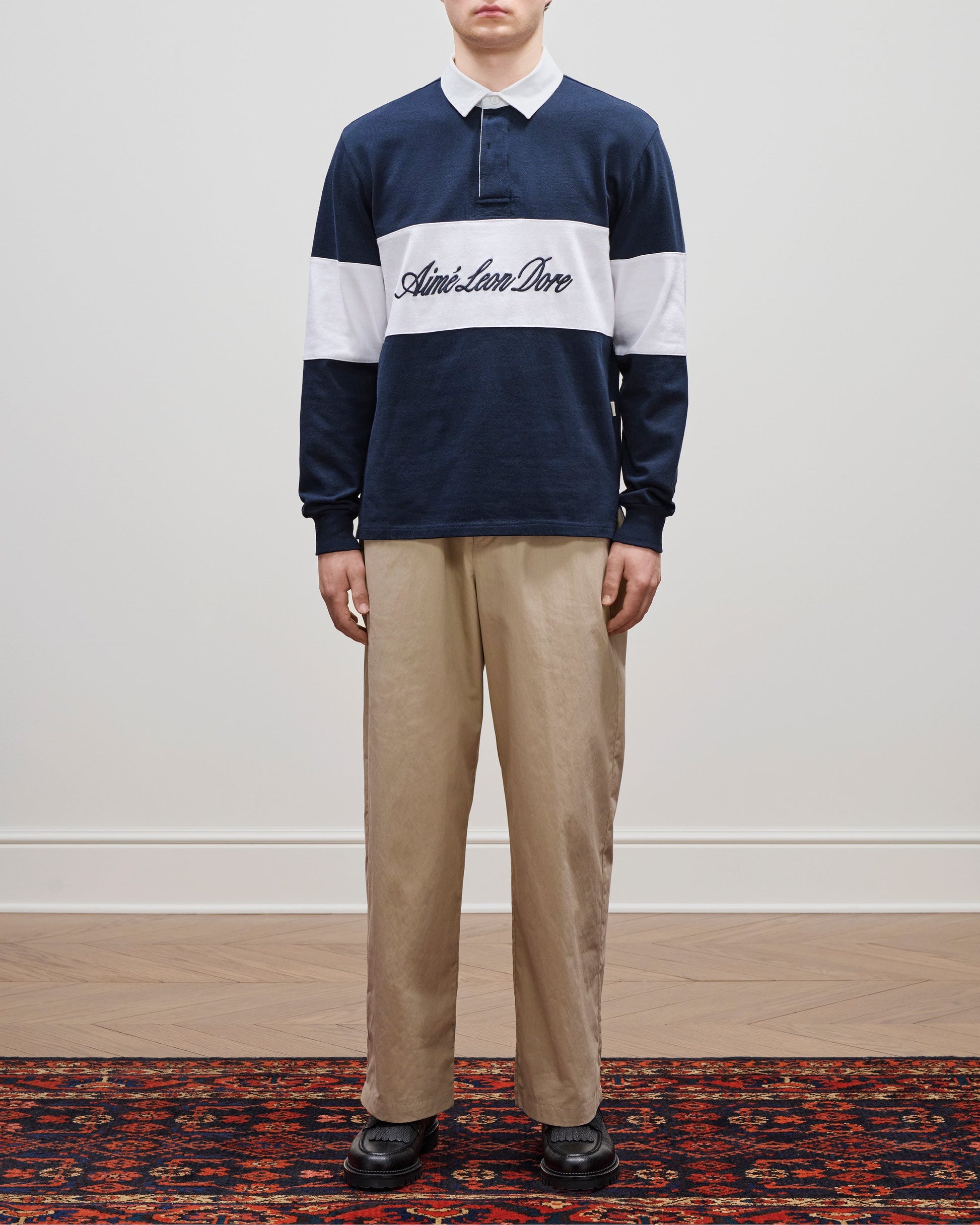 Script Paneled Rugby - Aimé Leon Dore Clothing
