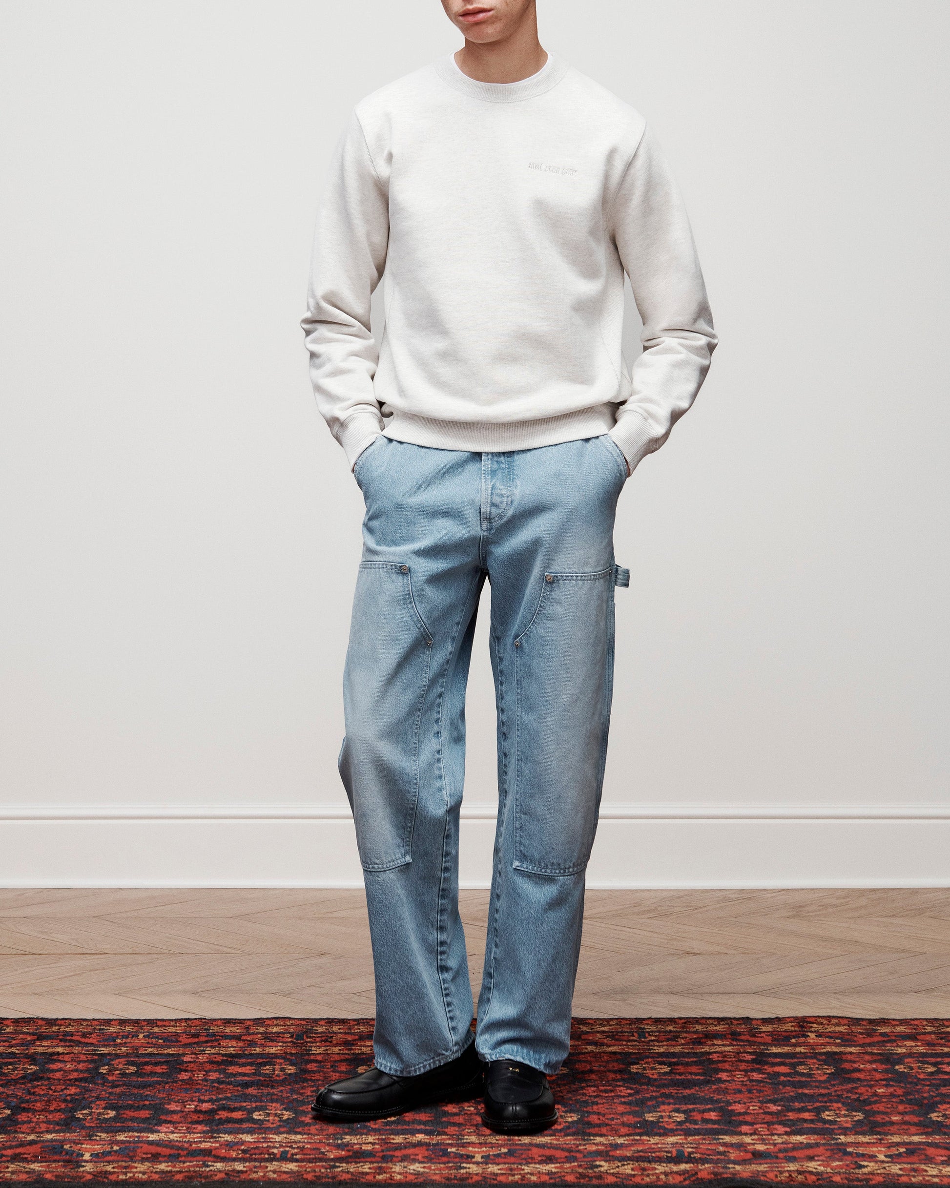 Tonal Logo Crewneck Sweatshirt - Aimé Leon Dore Clothing