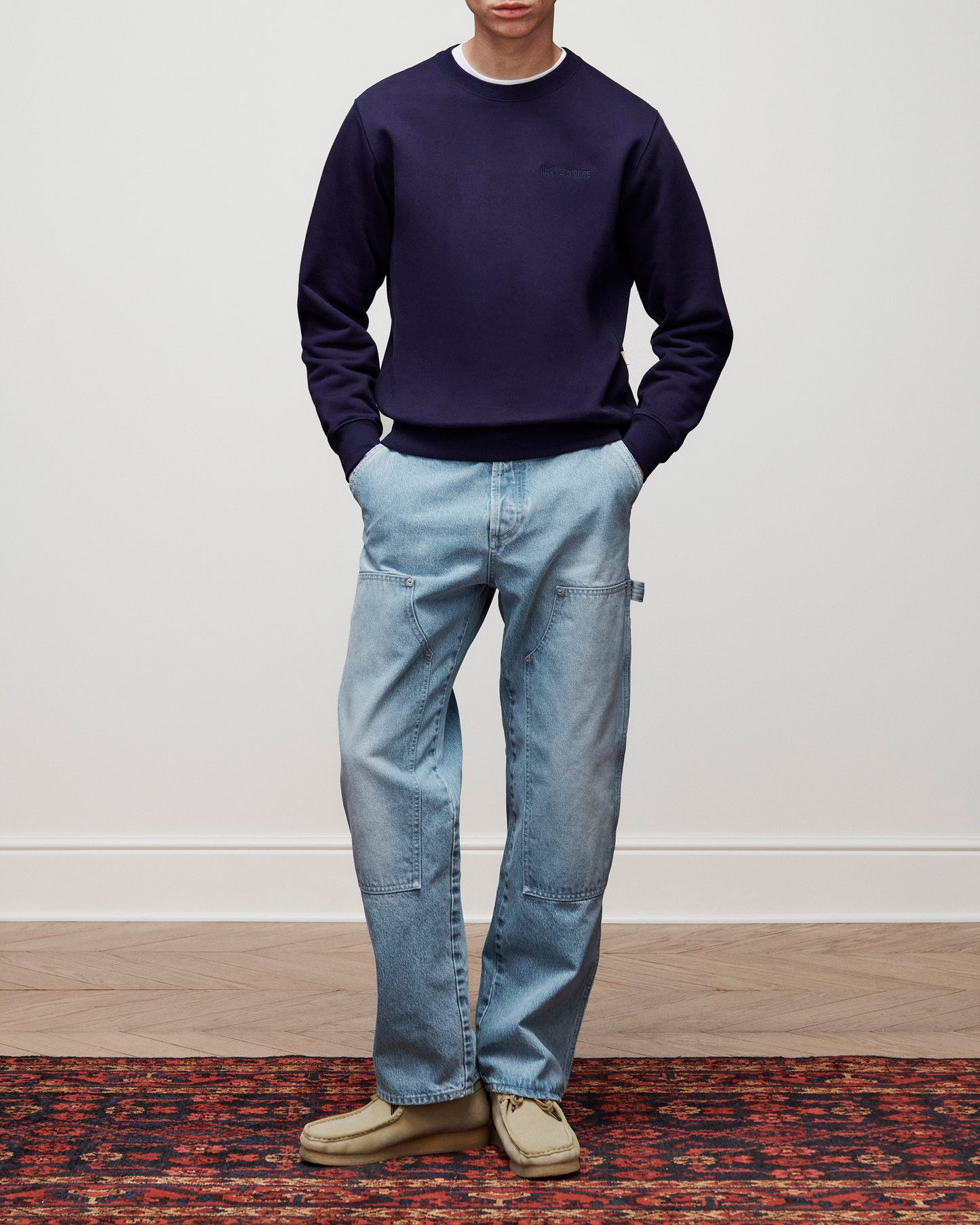 Tonal Logo Crewneck Sweatshirt - Aimé Leon Dore Clothing