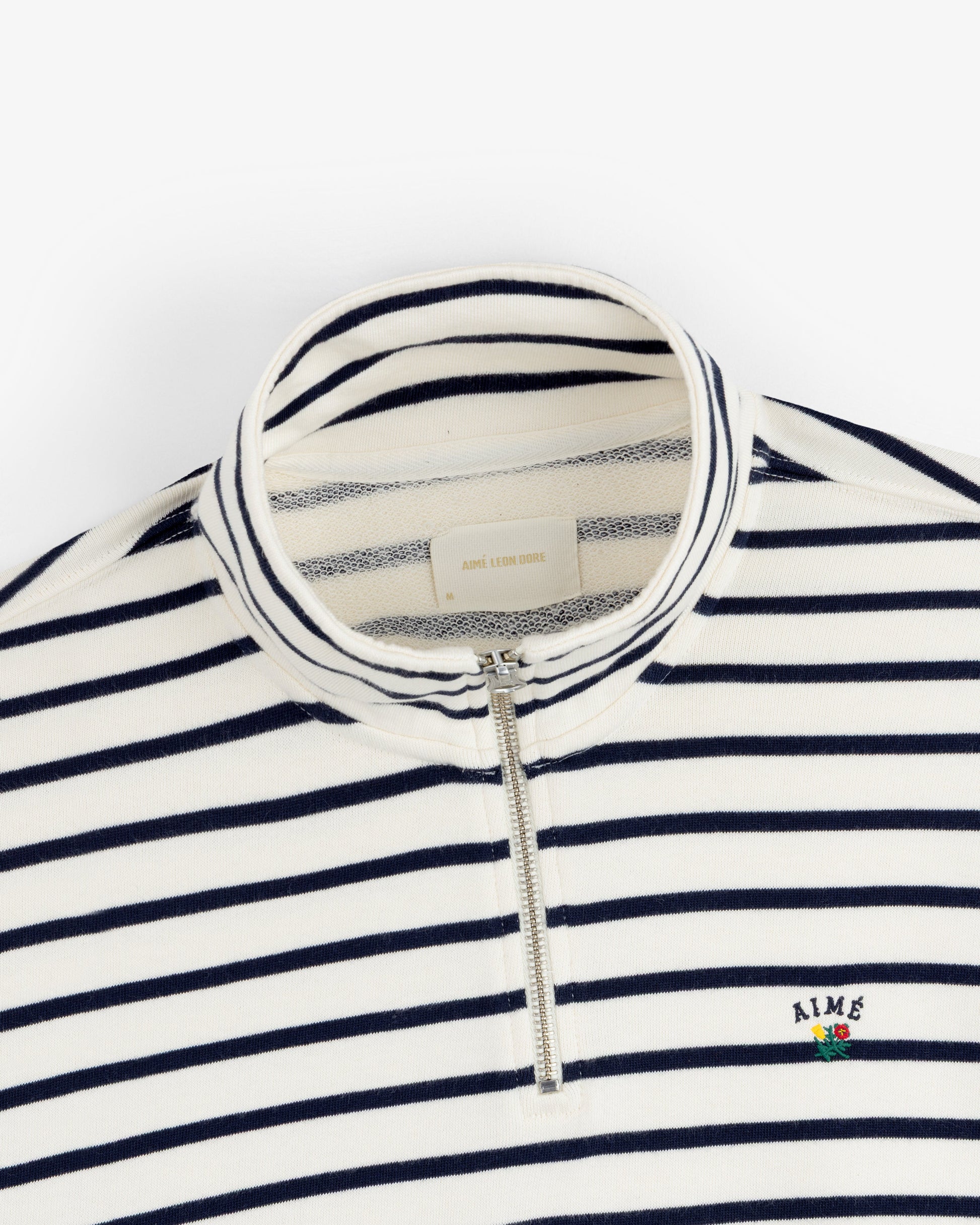 Striped Crest Quarter Zip - Aimé Leon Dore Clothing
