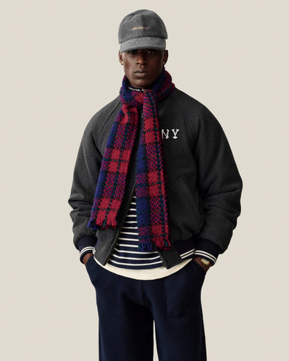 Striped Crest Quarter Zip - Aimé Leon Dore Clothing