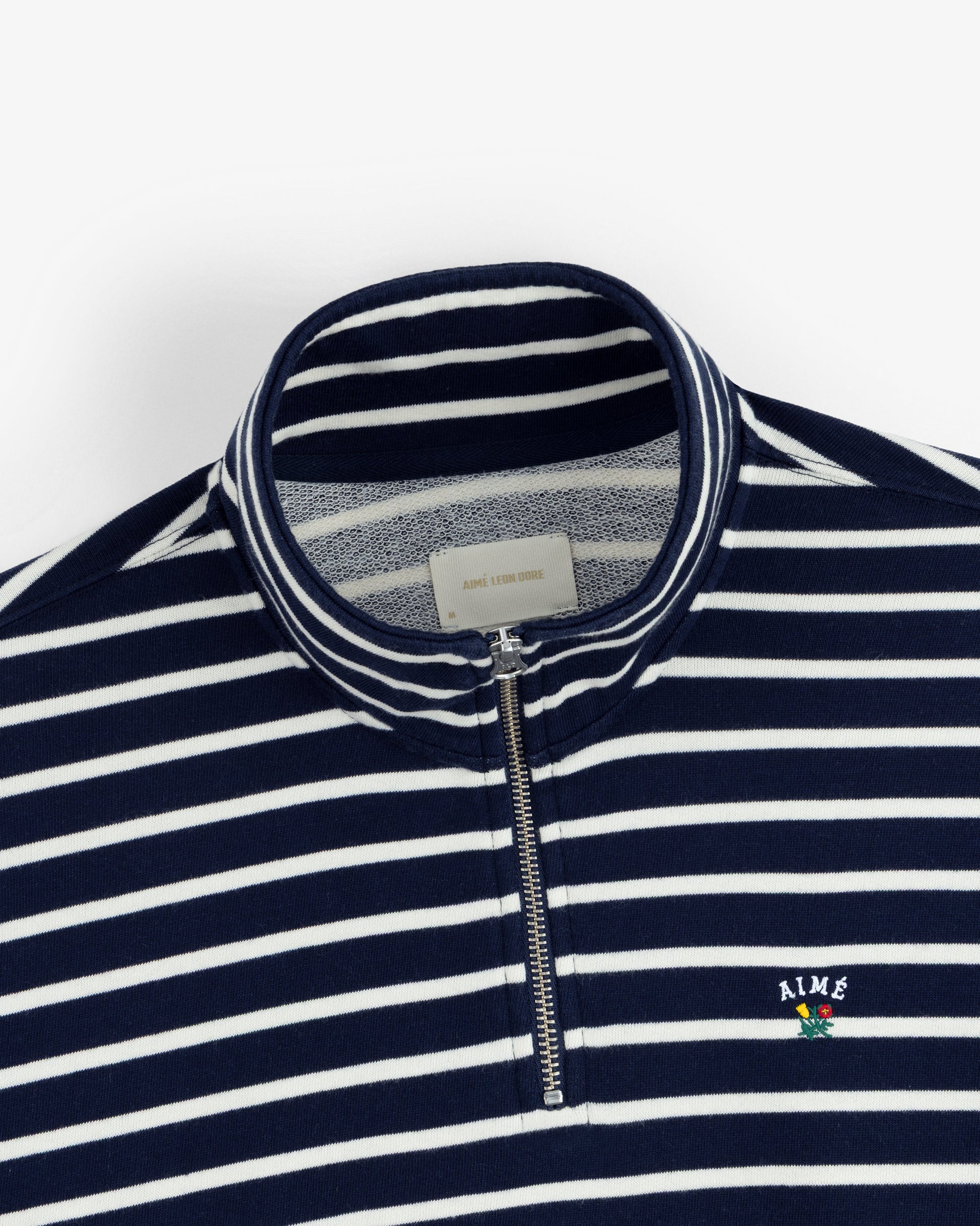 Striped Crest Quarter Zip - Aimé Leon Dore Clothing