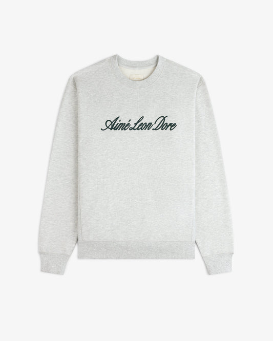 Vintage Script Crewneck Sweatshirt - Aimé Leon Dore Clothing