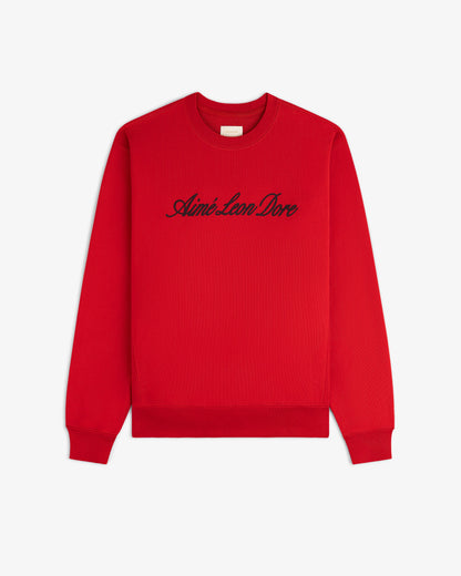 Vintage Script Crewneck Sweatshirt - Aimé Leon Dore Clothing