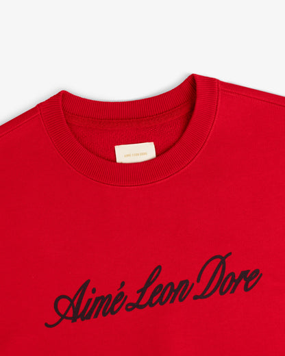 Vintage Script Crewneck Sweatshirt - Aimé Leon Dore Clothing