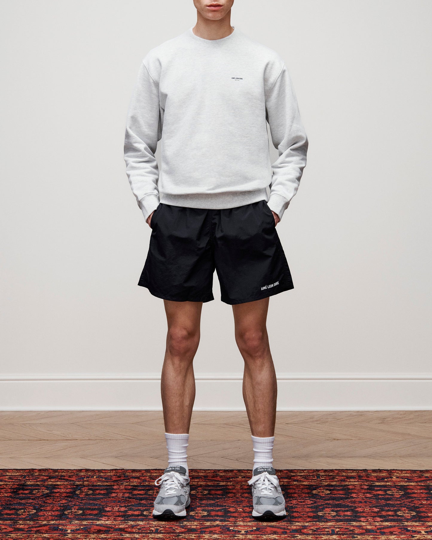 Micro Logo Crewneck Sweatshirt - Aimé Leon Dore Clothing
