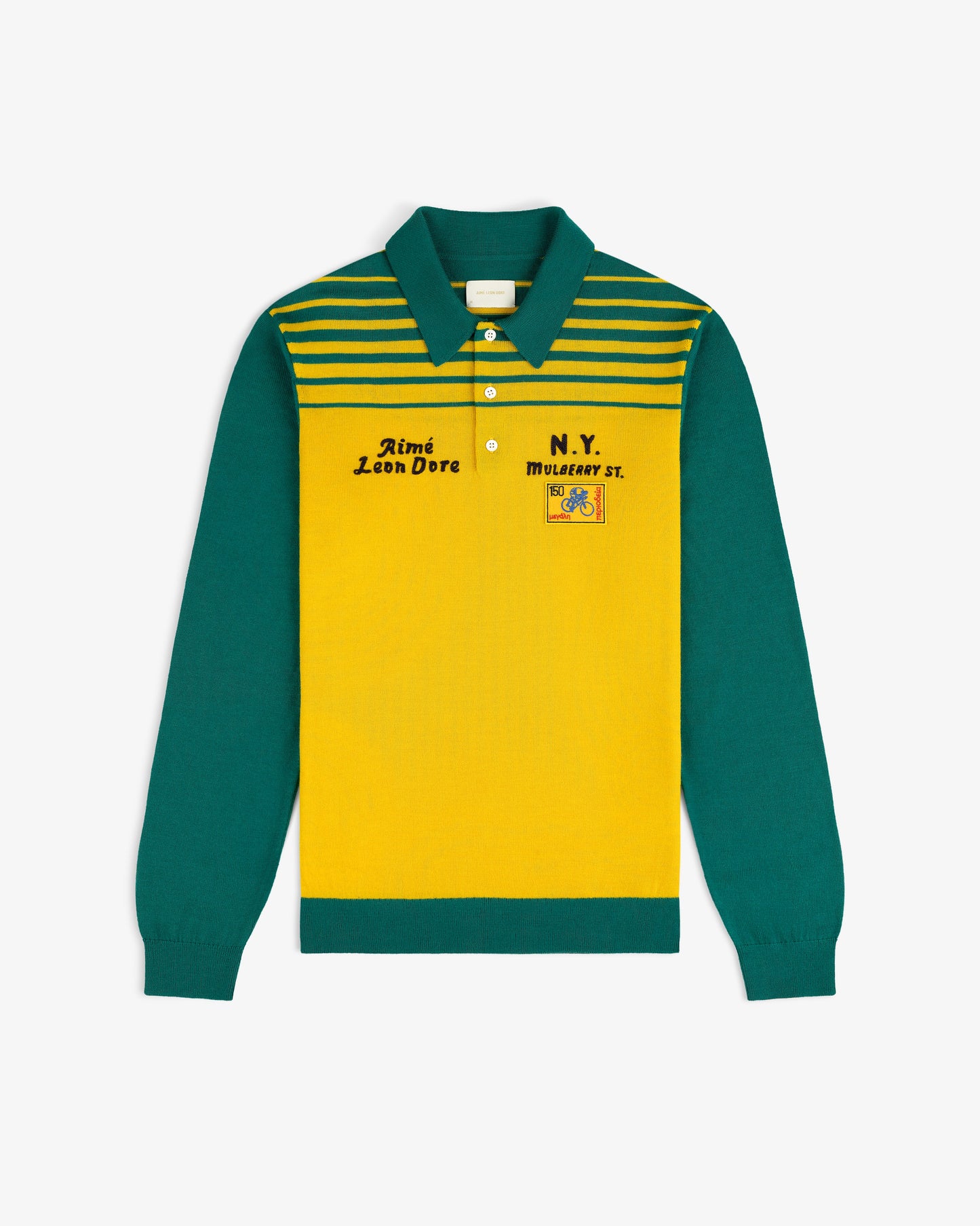 Merino Wool Knit Cycling Polo - Aimé Leon Dore Clothing