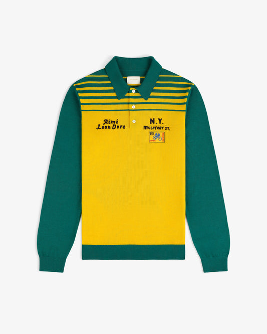 Merino Wool Knit Cycling Polo - Aimé Leon Dore Clothing