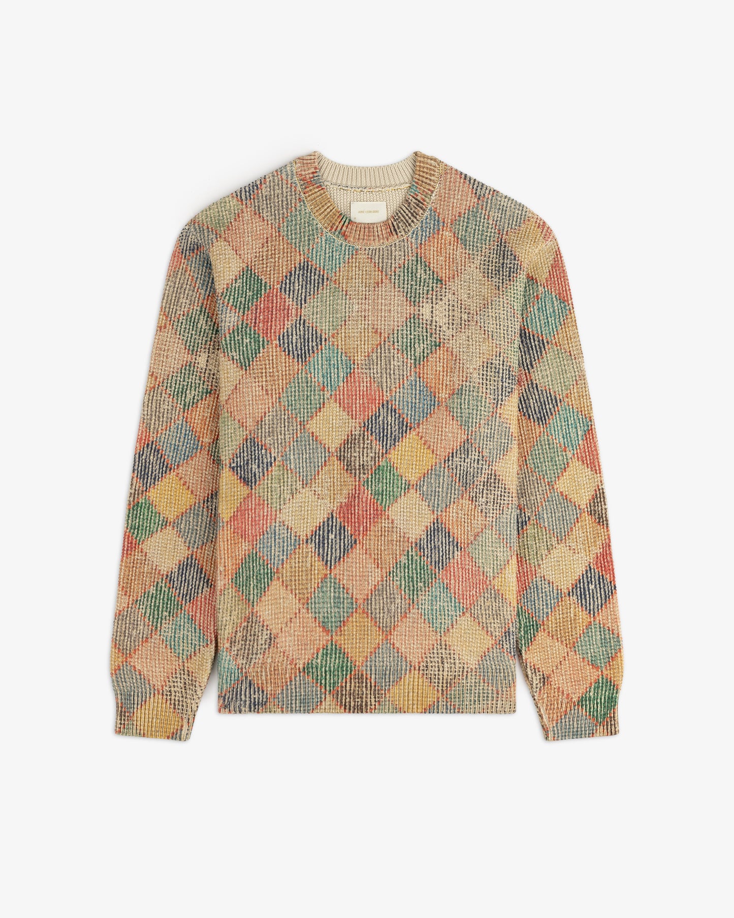 Kilim Argyle Crewneck Sweater - Aimé Leon Dore Clothing