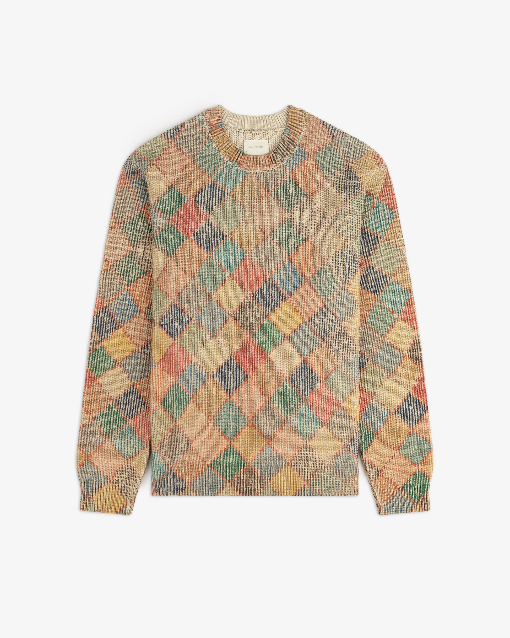 Kilim Argyle Crewneck Sweater - Aimé Leon Dore Clothing