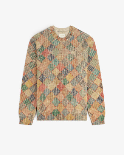 Kilim Argyle Crewneck Sweater - Aimé Leon Dore Clothing