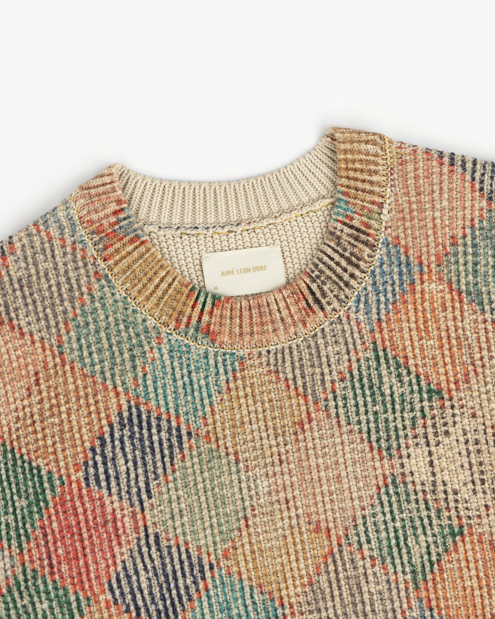 Kilim Argyle Crewneck Sweater - Aimé Leon Dore Clothing