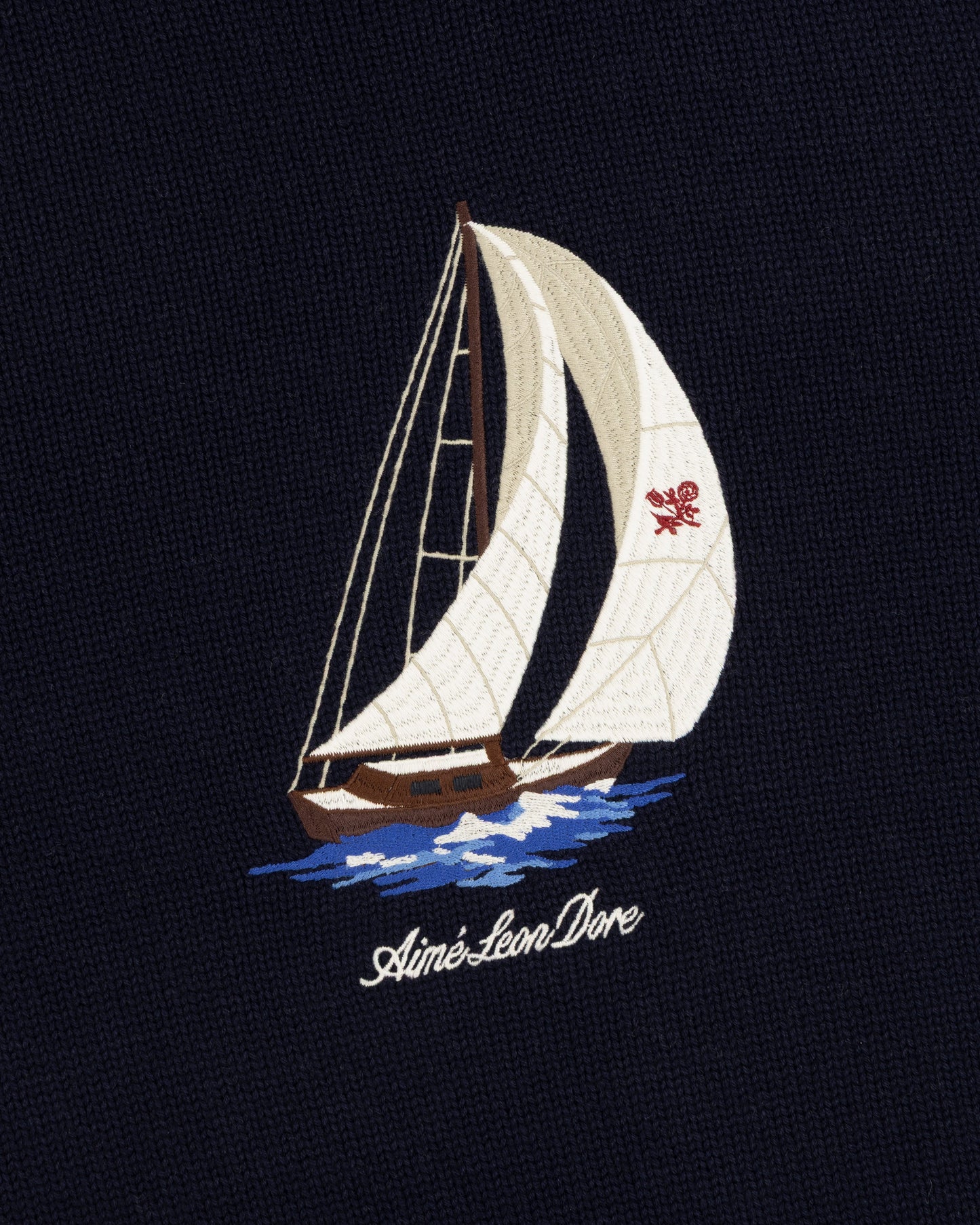 Regatta Embroidered Crewneck Sweater - Aimé Leon Dore Clothing
