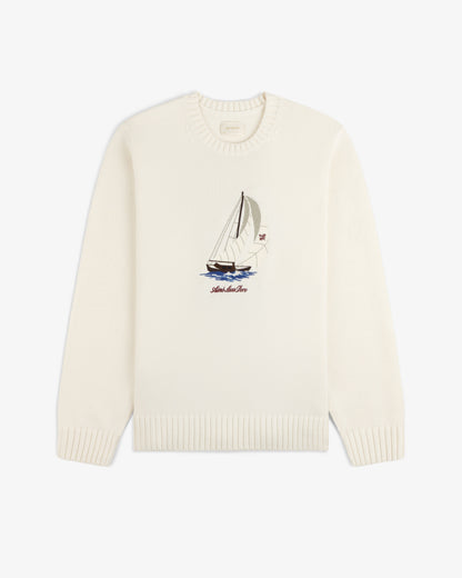 Regatta Embroidered Crewneck Sweater - Aimé Leon Dore Clothing