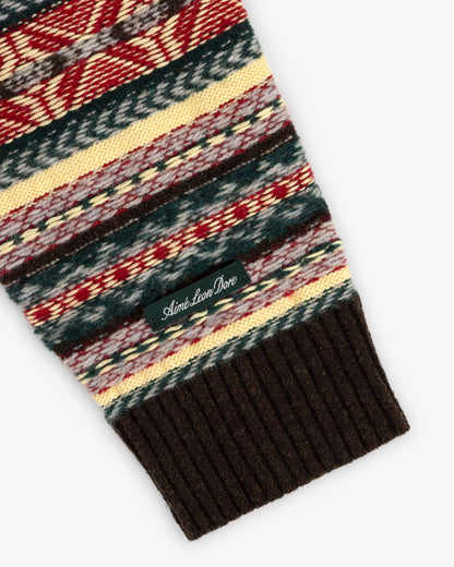 Fair Isle V-Neck Sweater - Aimé Leon Dore Clothing