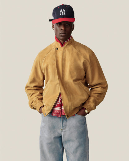 Suede Cafe Racer Jacket - Aimé Leon Dore Clothing