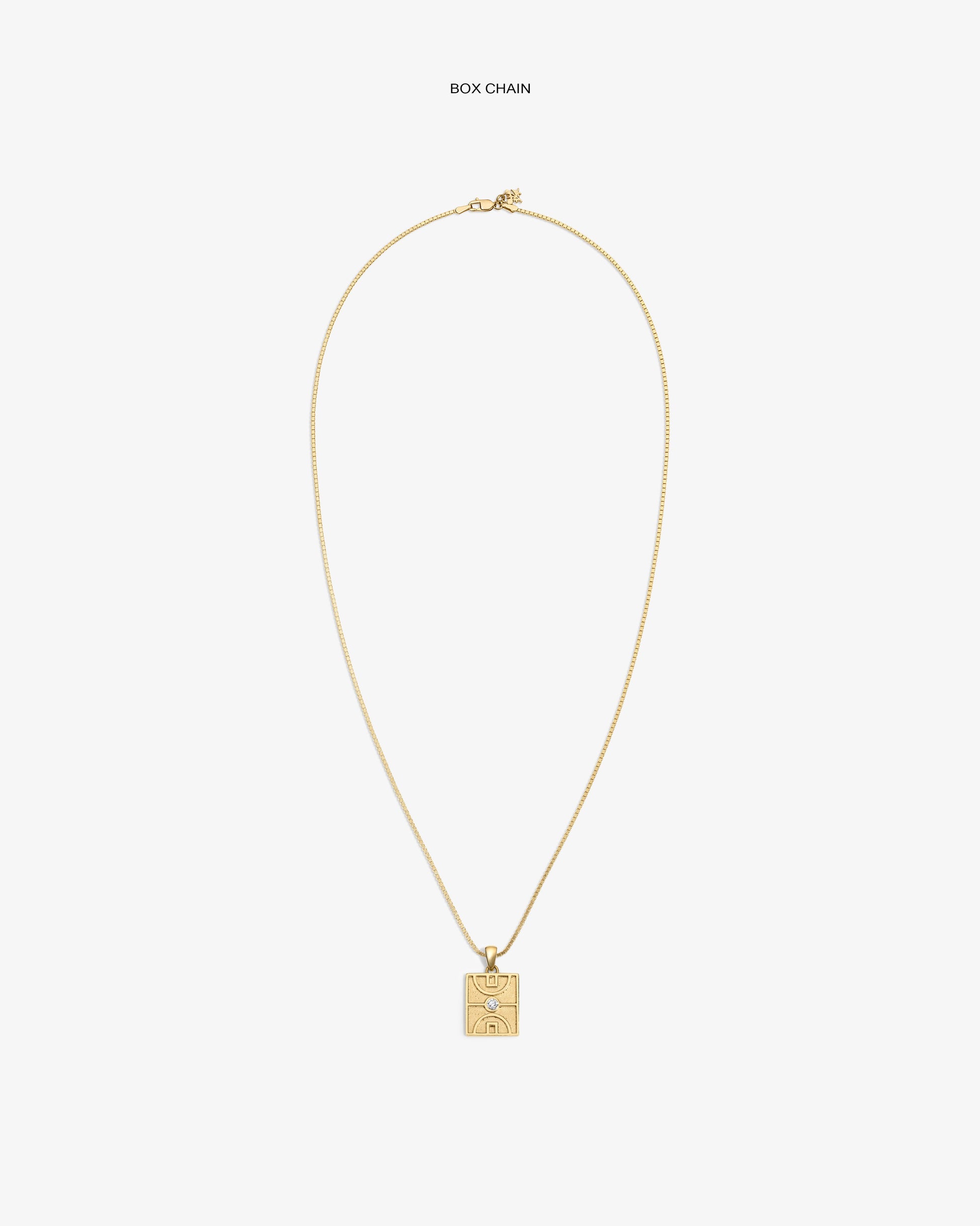 14Kt Gold Diamond Court Pendant - Aimé Leon Dore Jewelry