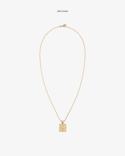 14Kt Gold Diamond Court Pendant - Aimé Leon Dore Jewelry