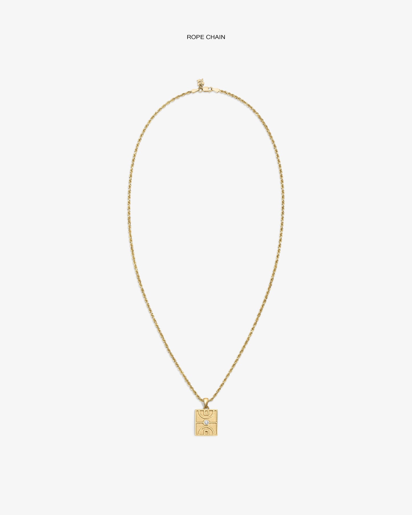 14Kt Gold Diamond Court Pendant - Aimé Leon Dore Jewelry